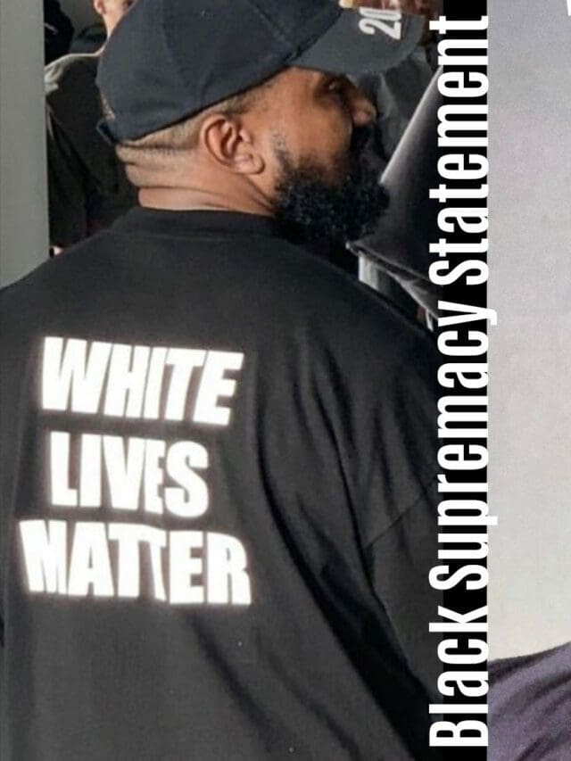 White Lives Matter – Show von Kanye West in Paris