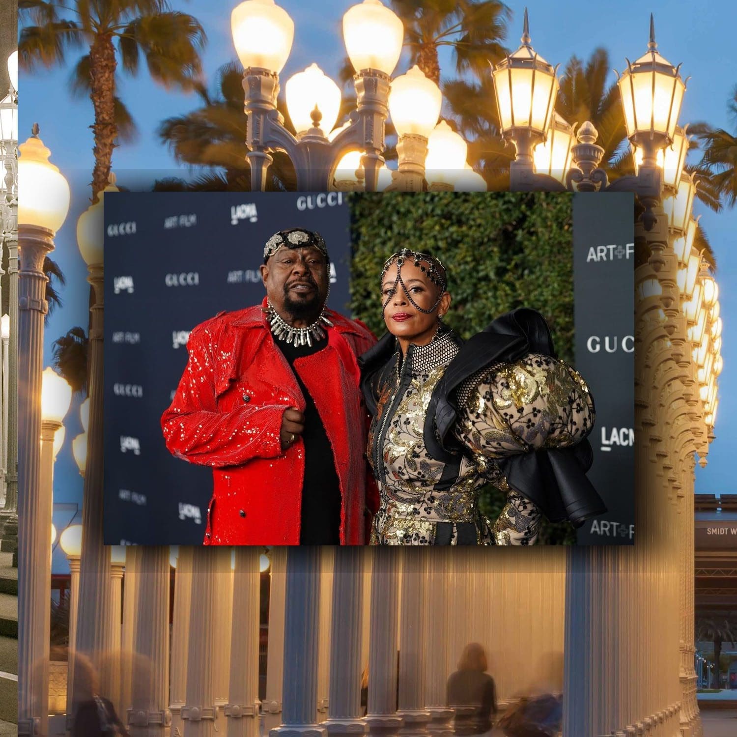 George Clinton e Carlon Clinton all'undicesima edizione del LACMA ArtFilm Gala 11
