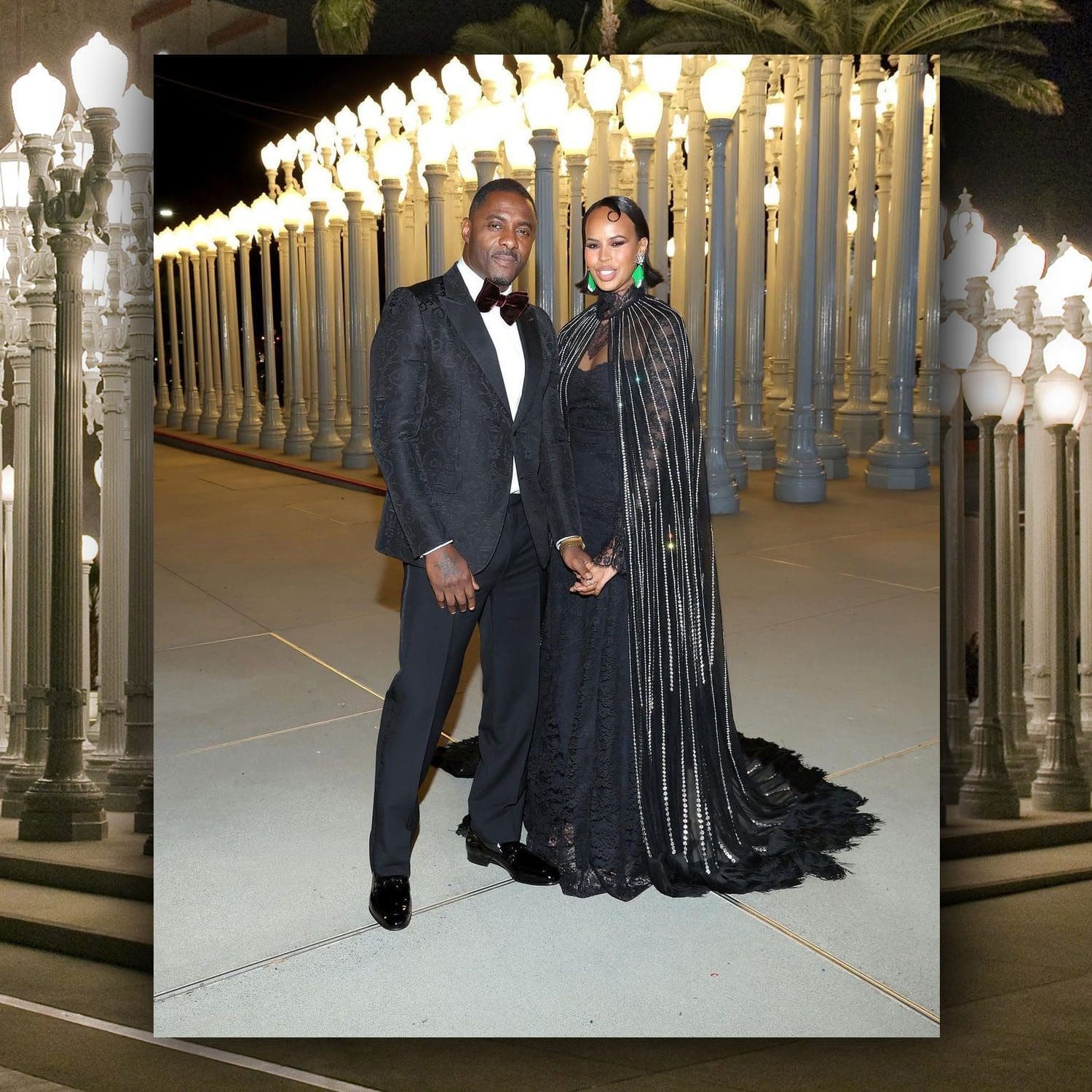 Idris Elba e Sabrina Dhowre Elba all'undicesima edizione del LACMA ArtFilm Gala 11