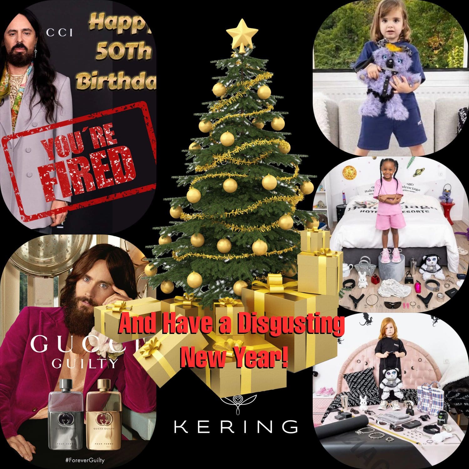 Kering Gucci Alessandro Michele ha licenziato gli spot per bambini offensivi BDSM di Balenciaga per il Natale 2022