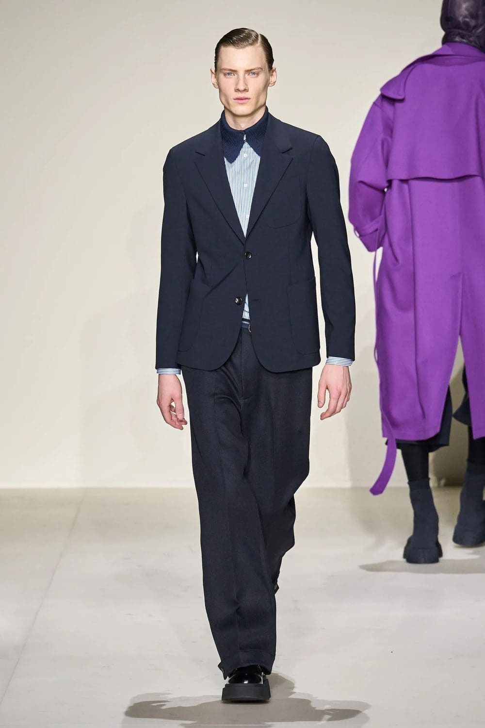 Emporio Armani 2023 秋冬 2024 男装 Runway 77杂志