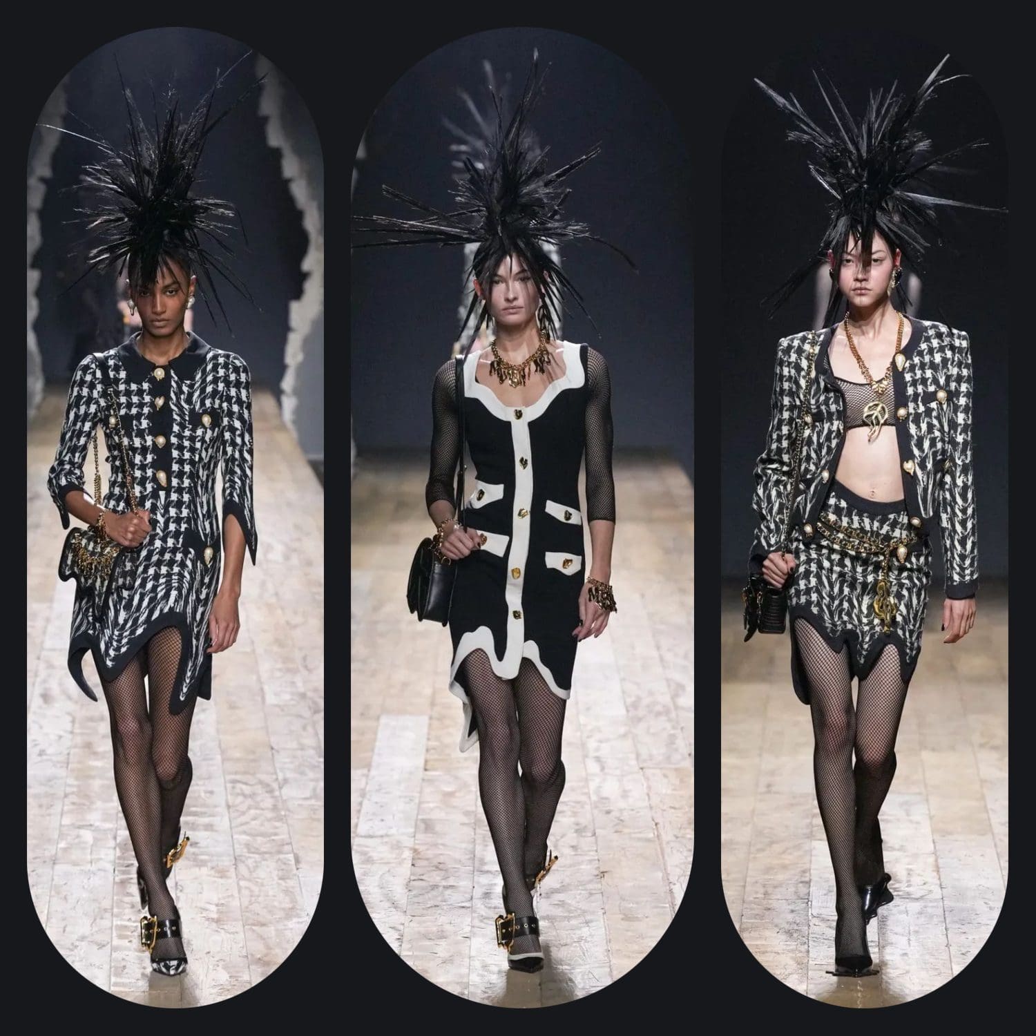 1 Moschino Outono Inverno 2023 2024 Milão Runway revista