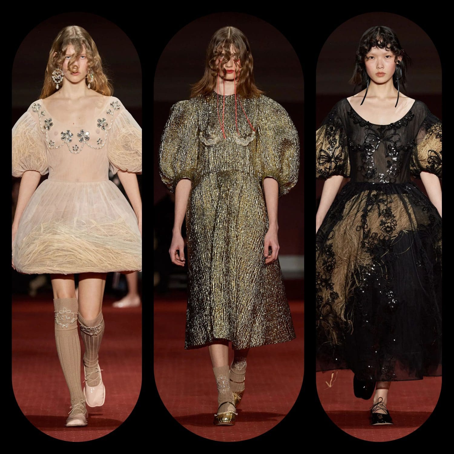 1 Simone Rocha Осень Зима 2023 2024 Лондон Runway Журнал