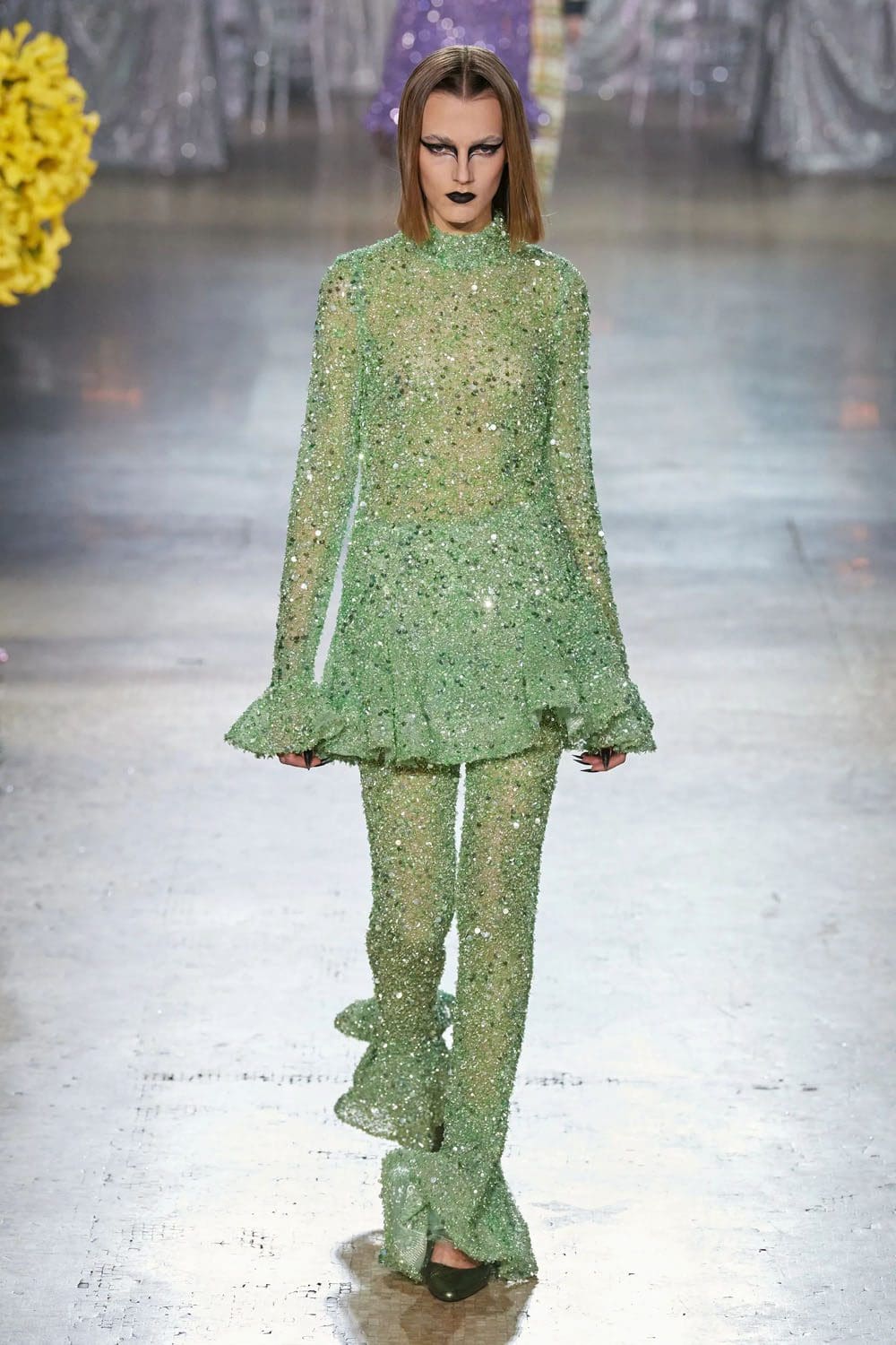 Rodarte Осень Зима 2023 2024 Нью-Йорк Runway Журнал 42