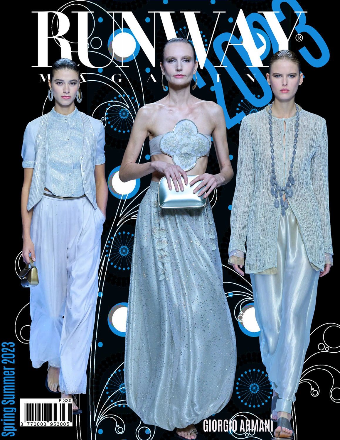 1 Runway Обложка журнала Giorgio Armani весна-лето 2023