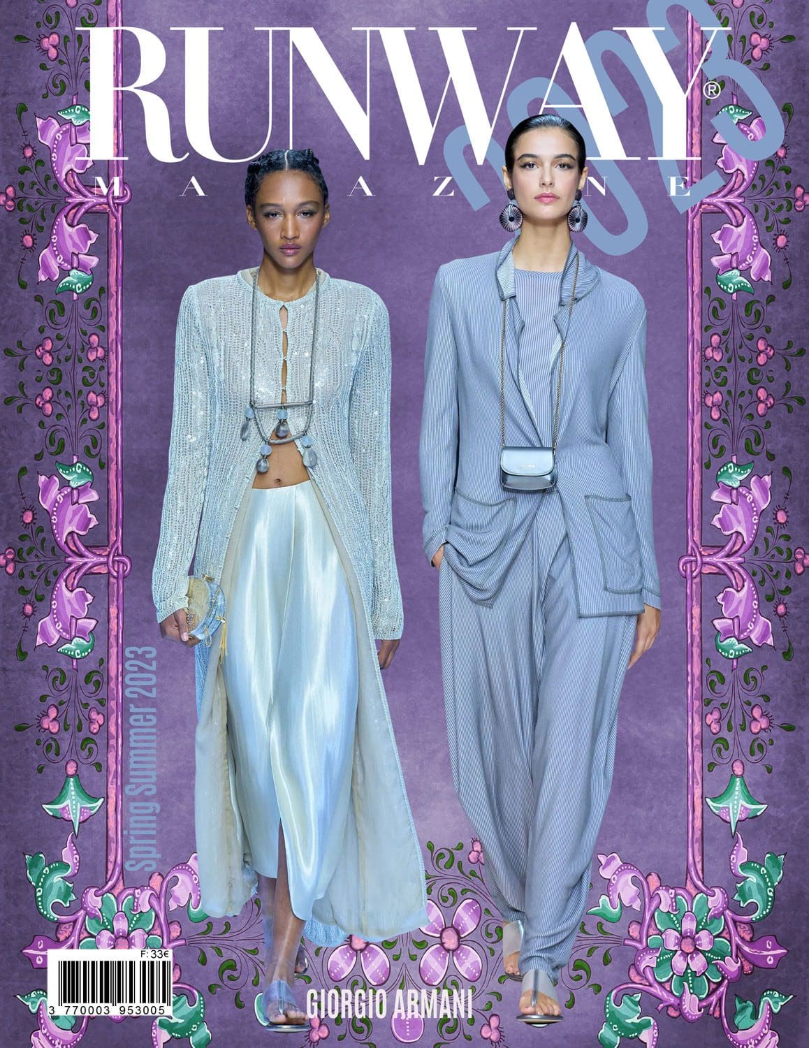 2 Runway Обложка журнала Giorgio Armani весна-лето 2023