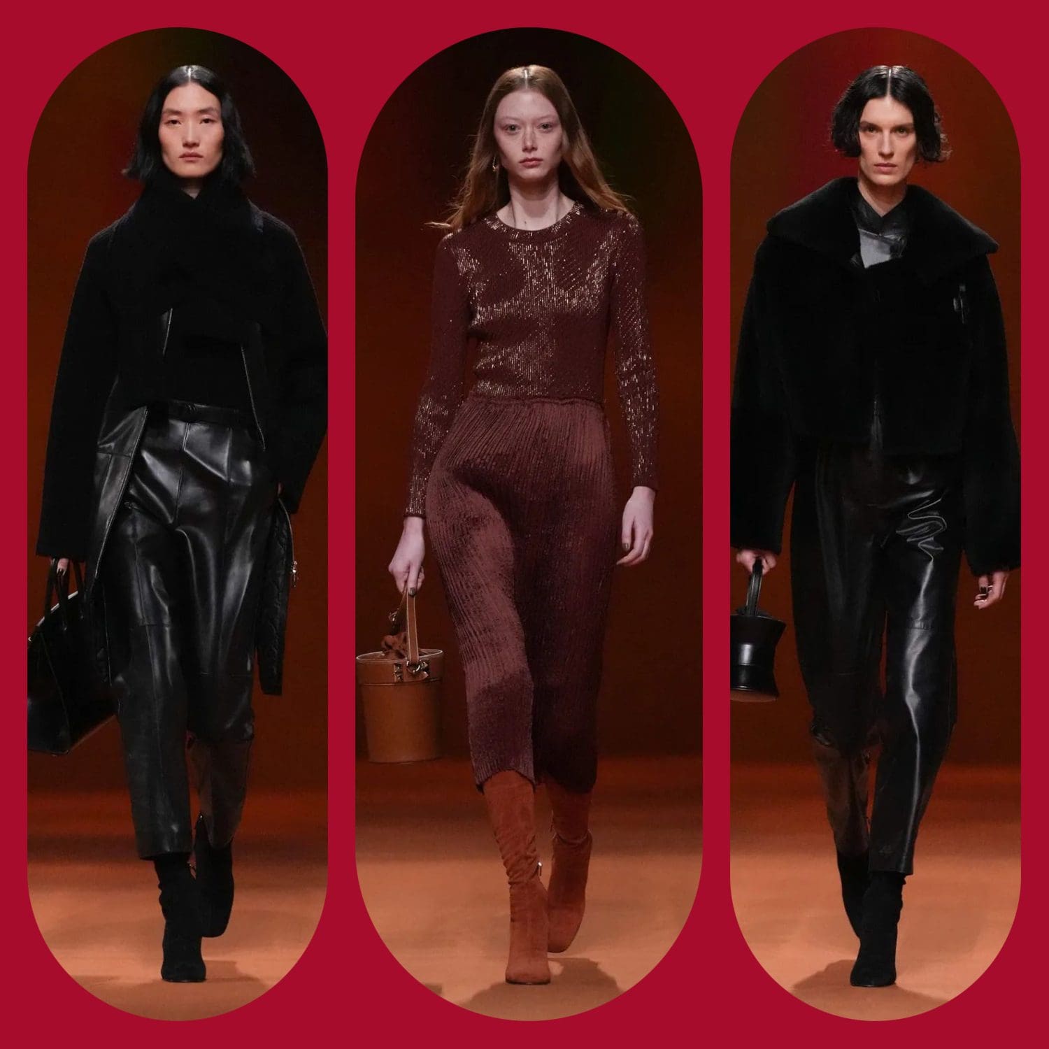 3 エルメス 秋冬 2023 2024 パリ Runway Magazineに
