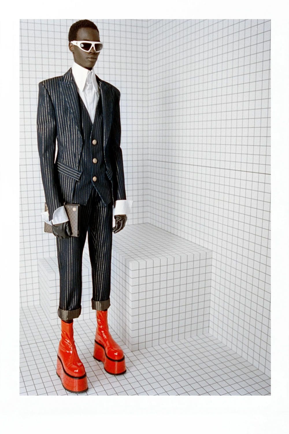Balmain Fall 2023 Menswear por Olivier Rousteing Runway Revista 43