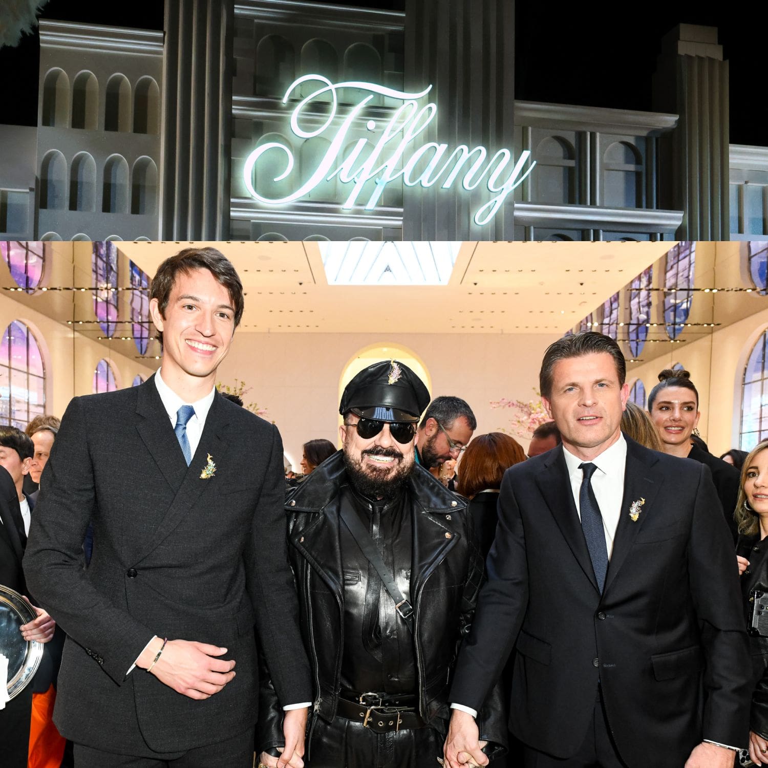 Alexandre Arnault, Peter Marino and Anthony Ledru at Tiffany&Co celebrate the reopening of New York flagship store, The Landmark
