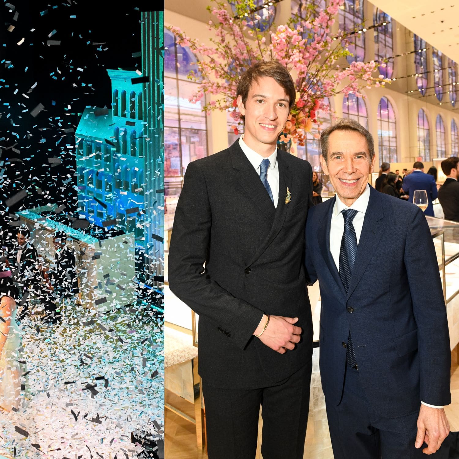 Alexandre Arnault and Jeff Koons at Tiffany&Co celebrate the reopening of New York's flagship store, The Landmark