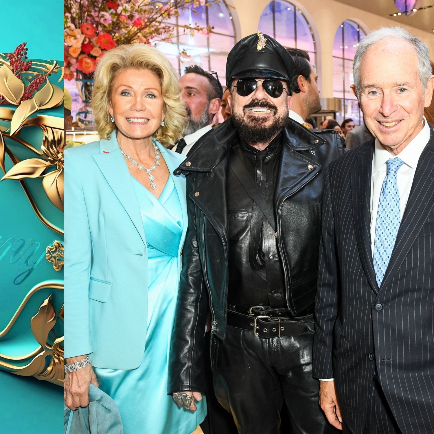 Christine Schwarzman, Peter Marino, Stephen Schwarzman at Tiffany&Co Reopening of New York Flagship Store, The Landmark