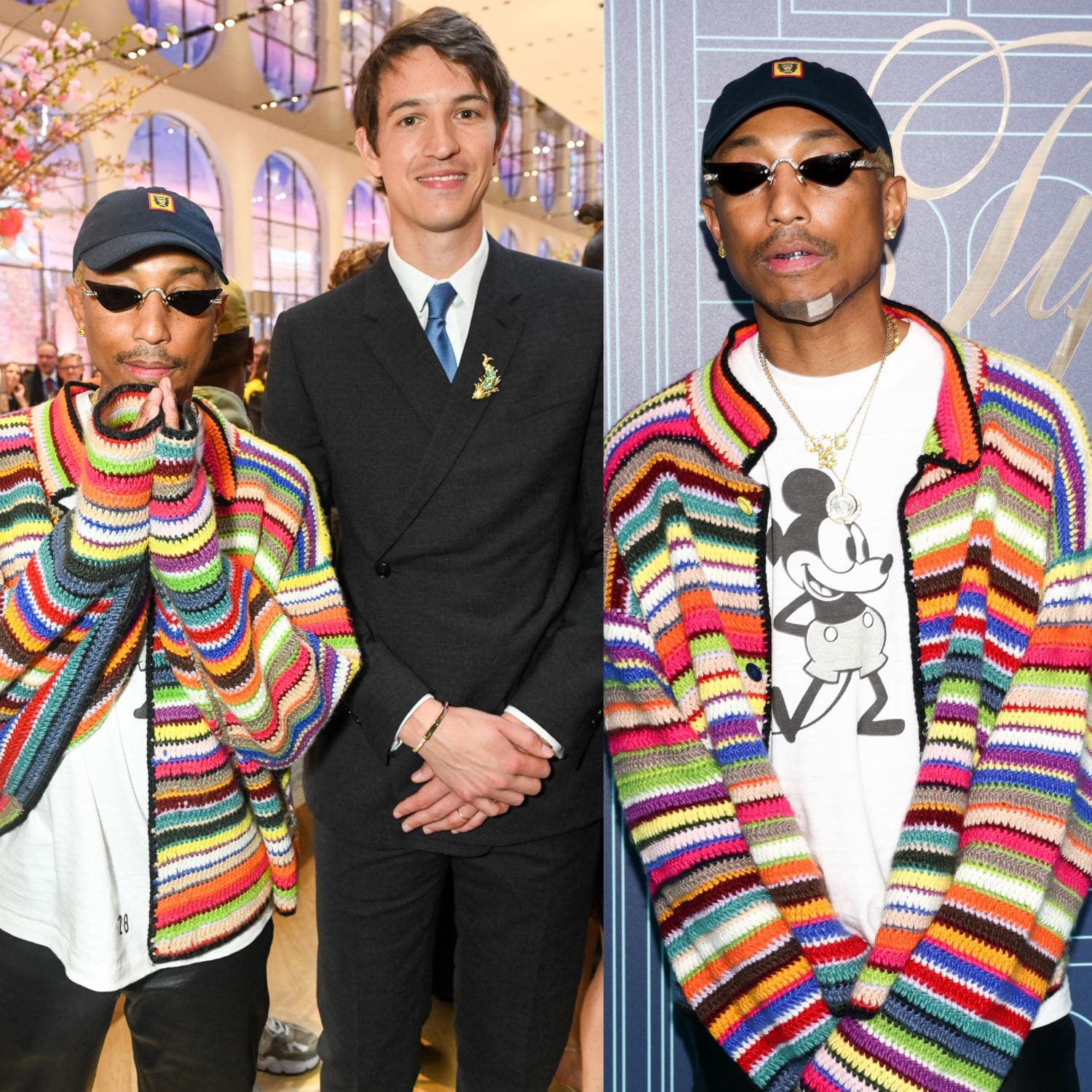 Pharell Wiliams and Alexandre Arnault at Tiffany&Co celebrate the reopening of New York's flagship store, The Landmark