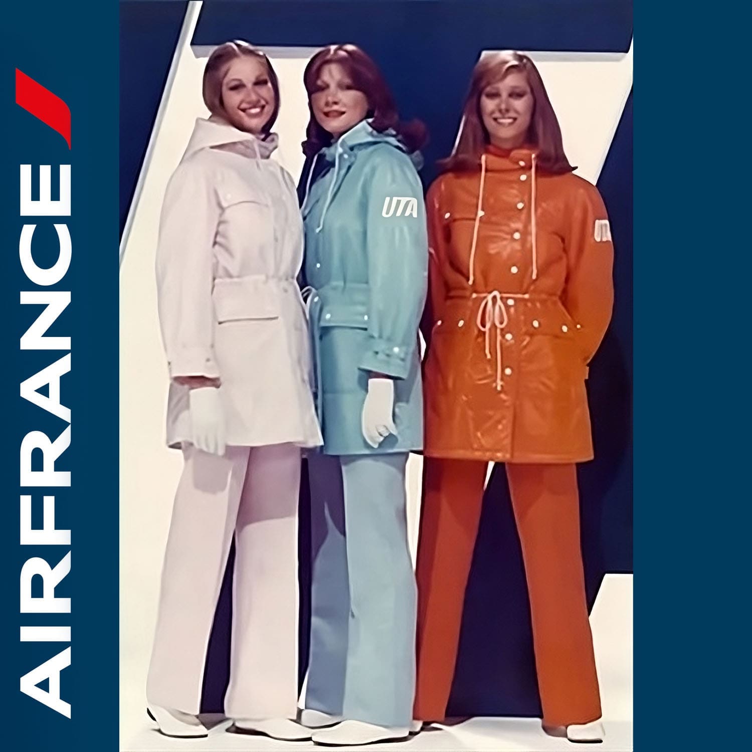 Uniforme AirFrance 1970 de Courreges