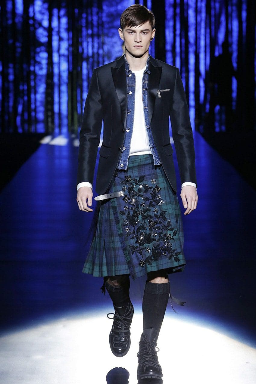 História da saia por Runway revista kilt-fashion-runway-magazine History of Skirt por Runway revista